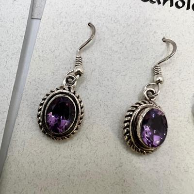 Twelve Pairs of Sterling Earrings By Natures Candles (ST-RG)