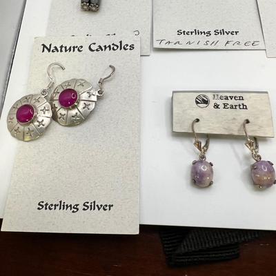 Heaven & Earth Plus Nature Candles Sterling Earrings (ST-RG)