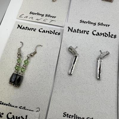 Heaven & Earth Plus Nature Candles Sterling Earrings (ST-RG)