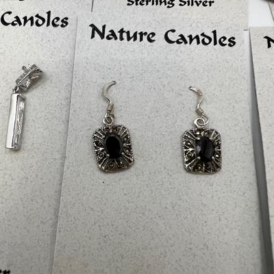 Heaven & Earth Plus Nature Candles Sterling Earrings (ST-RG)