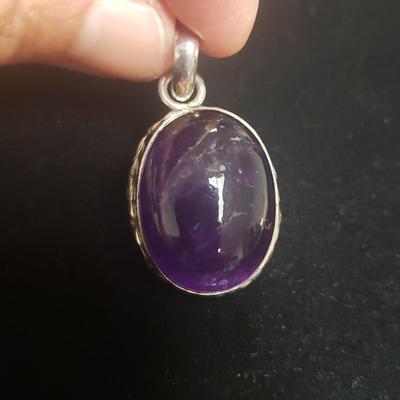 Ten Sterling and Stone Pendants (ST-KD)