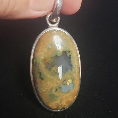 Ten Sterling and Stone Pendants (ST-KD)