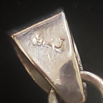 Ten Sterling and Stone Pendants (ST-KD)