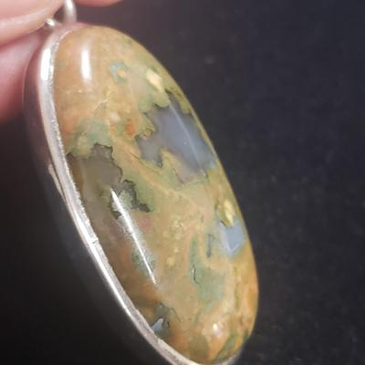 Ten Sterling and Stone Pendants (ST-KD)