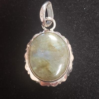 Ten Sterling and Stone Pendants (ST-KD)