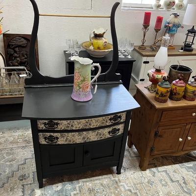 Sale Photo Thumbnail #696: Black Painted Dry Sink