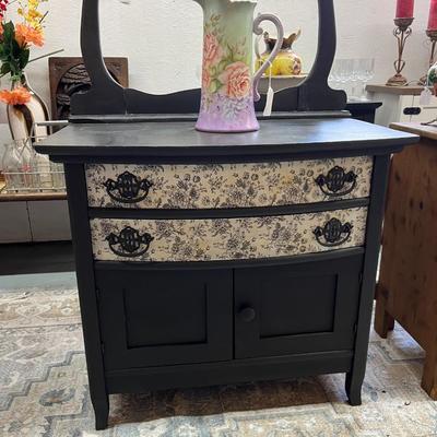Sale Photo Thumbnail #699: Black Painted Dry Sink