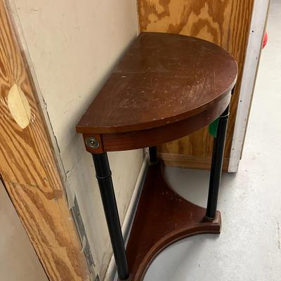 Sale Photo Thumbnail #702: Bombay Company Demilune Console Table.  Note Scratches on top.
29"x30"