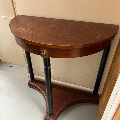 Sale Photo Thumbnail #705: Bombay Company Demilune Console Table.  Note Scratches on top.
29"x30"