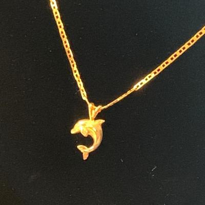 14k Yellow Gold Pendant / Necklace - 2.3 grams