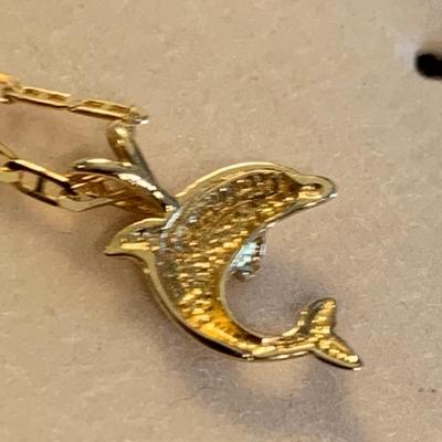 14k Yellow Gold Pendant / Necklace - 2.3 grams