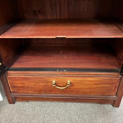 Sale Photo Thumbnail #707: Chinoiserie Solid Cherry Serving Cabinet