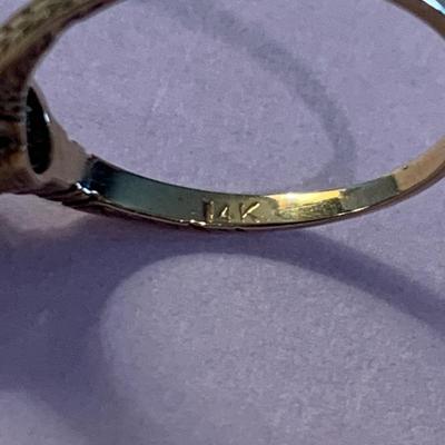 14k White Gold Ring - 1.9 grams