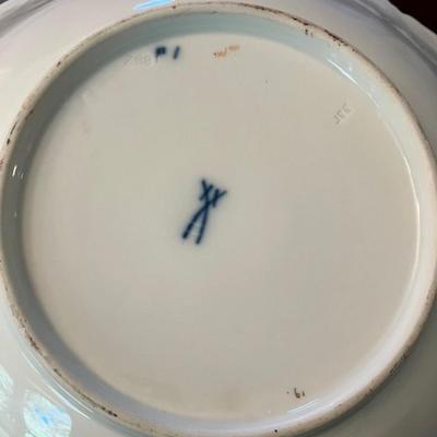 Vintage Meissen 1930's Hand Painted Porcelain Bowl