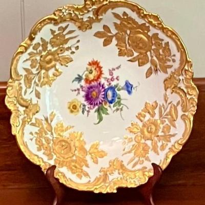 Vintage Meissen 1930's Hand Painted Porcelain Bowl