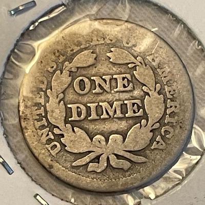 1849 SEATED LIBERTY SILVER DIME