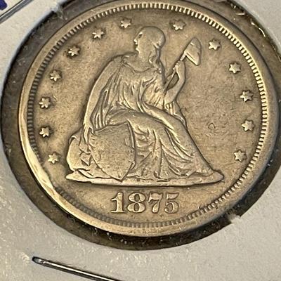 1875 TWENTY CENTS