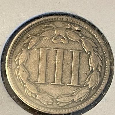 1881 THREE CENT NICKEL