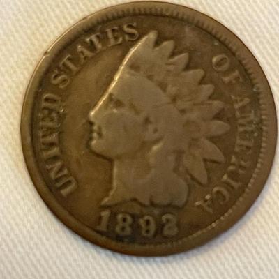 1892 INDIAN HEAD PENNY