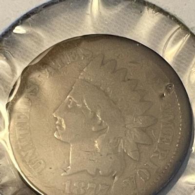 1877 INDIAN HEAD PENNY