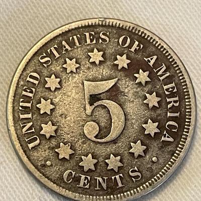 1867 SHIELD NICKEL