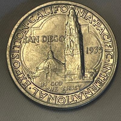 1935 SAN DIEGO HALF DOLLAR