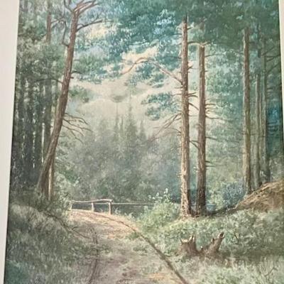 Original Watercolor By C. Myron Clark
