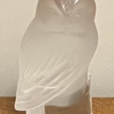 Lalique Owl Figure