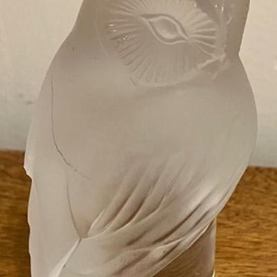 Lalique Owl Figure