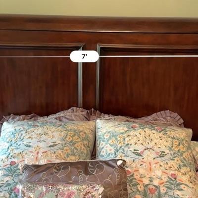 Furniture - King size bed and bedding only - side tables listed separately Master Bedroom