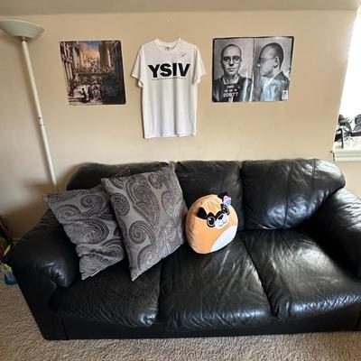 Furniture - Couch and Signed Logic Shirt/Poster