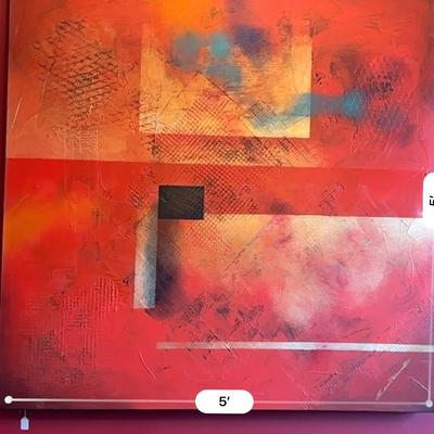 Art - Dining Room - Contemporary Suburban Painting 5" square