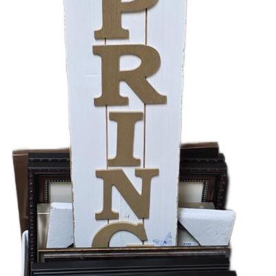 Decor - Assorted Frames and Sign