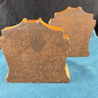Sale Photo Thumbnail #26: This auction lot is for a set of vintage Liberty Bell Bookends.  Looks to be made of resin and are very heavy - perfect to hold up books.  They are about 6-inches tall x 6-inches wide.