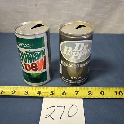 Vintage Pop Cans