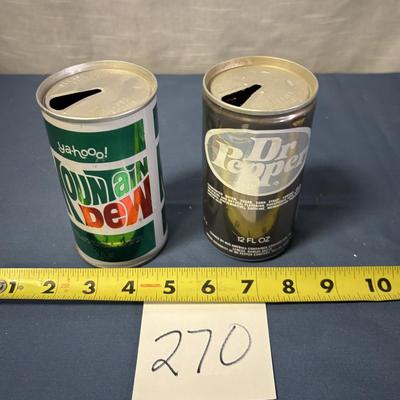 Vintage Pop Cans