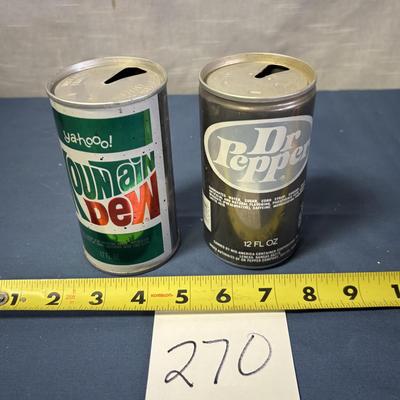 Vintage Pop Cans