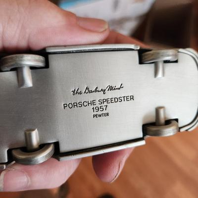 lot of 22 The Danbury Mint Pewter Cars 1928 Rolls Royce Doctors Coup, BMW 507, 1957 Porsche Speed, Shelby Mustang GT 350, Ford...