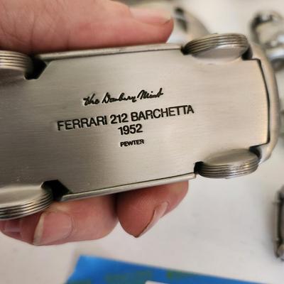 lot of 22 The Danbury Mint Pewter Cars 1928 Rolls Royce Doctors Coup, BMW 507, 1957 Porsche Speed, Shelby Mustang GT 350, Ford...
