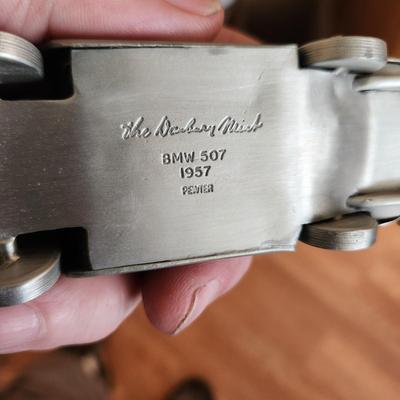 lot of 22 The Danbury Mint Pewter Cars 1928 Rolls Royce Doctors Coup, BMW 507, 1957 Porsche Speed, Shelby Mustang GT 350, Ford...