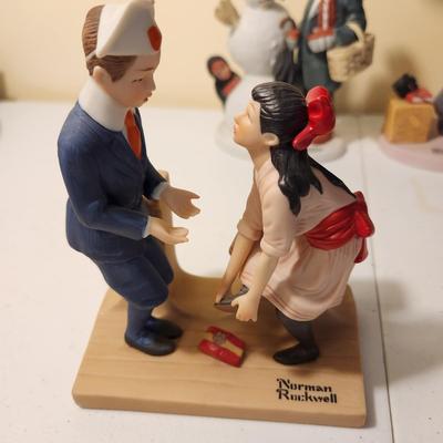 Lot of 5 Norman Rockwell Porcelain Figurines