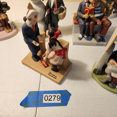 Lot of 5 Norman Rockwell Porcelain Figurines