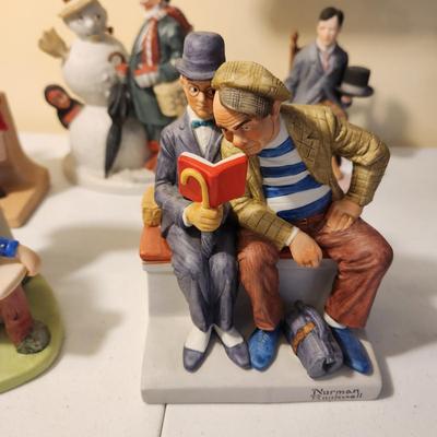 Lot of 5 Norman Rockwell Porcelain Figurines