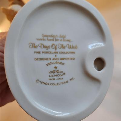 Lot of 7 Lenox The Days of the Week Collection