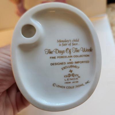 Lot of 7 Lenox The Days of the Week Collection