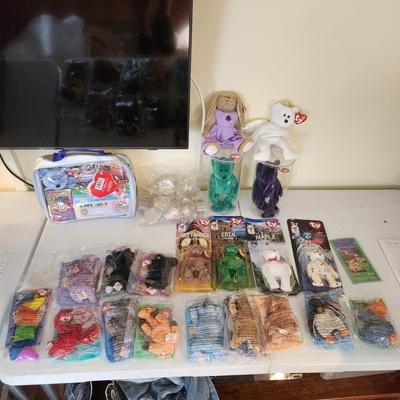 Lot of Ty Beanie Babies , McDonalds , Official Club Bag, Tag Covers,