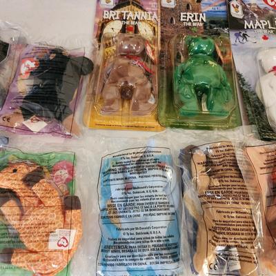 Lot of Ty Beanie Babies , McDonalds , Official Club Bag, Tag Covers,