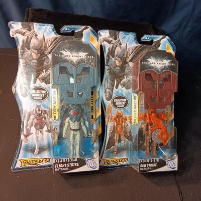 2 ACTION FIGURES FROM THEE BATMAN THE DARK KNIGHT RISES QUICKTEK DELUXE SERIES