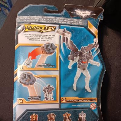 2 ACTION FIGURES FROM THEE BATMAN THE DARK KNIGHT RISES QUICKTEK DELUXE SERIES