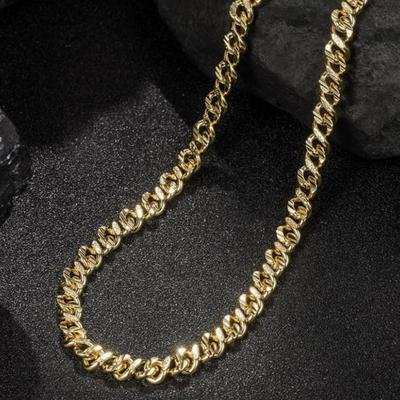 10K Gold Chain for Mens Chunky Cuban Link Chain